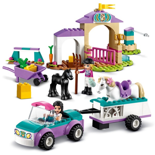 LEGO Friends 41441 Trainingskoppel und Pferdeanhänger